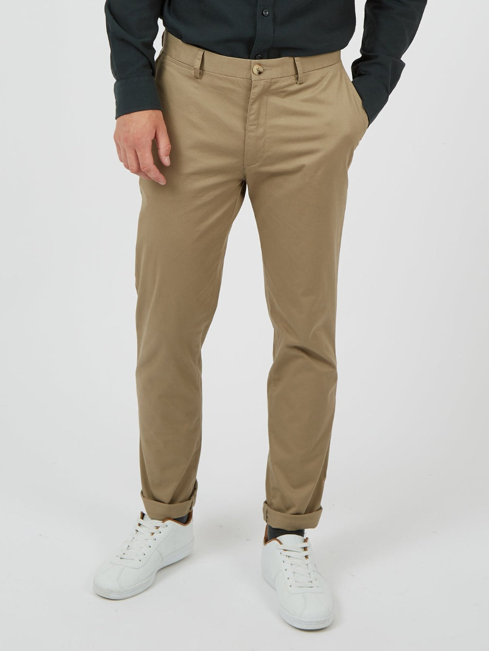 Pantalon Ben Sherman Signature Skinny Stretch Chino Grise | ZBO-32714471